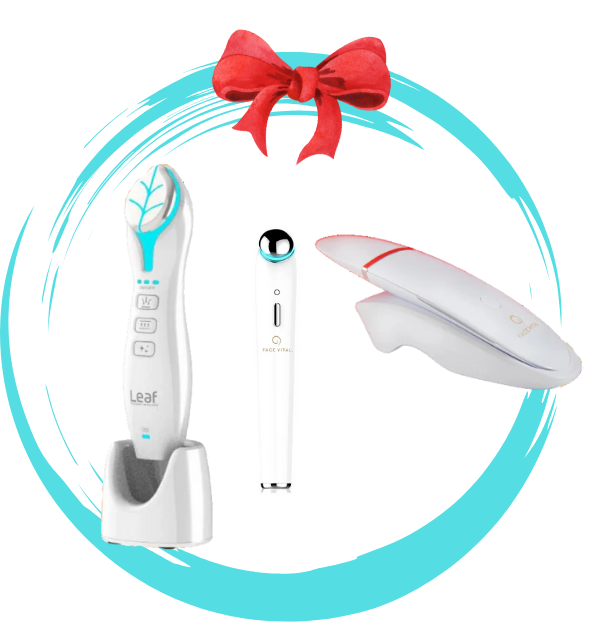 Feuille avec exfoliant pour la peau et masseur pour les yeux