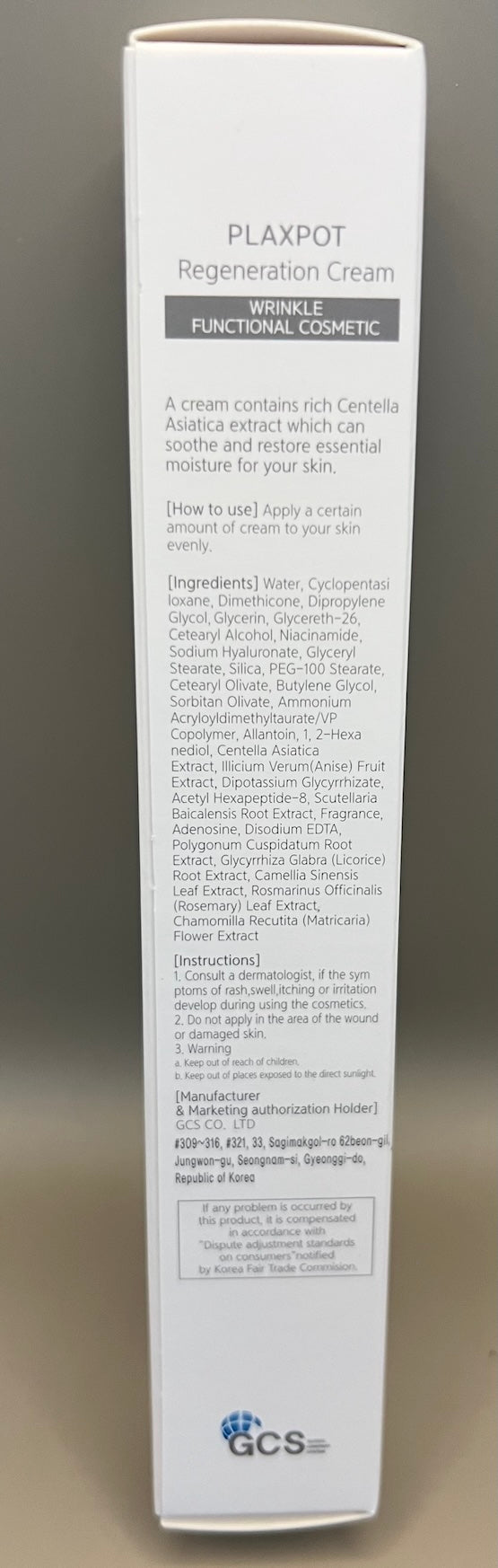 Crème régénérante Plaxpot 