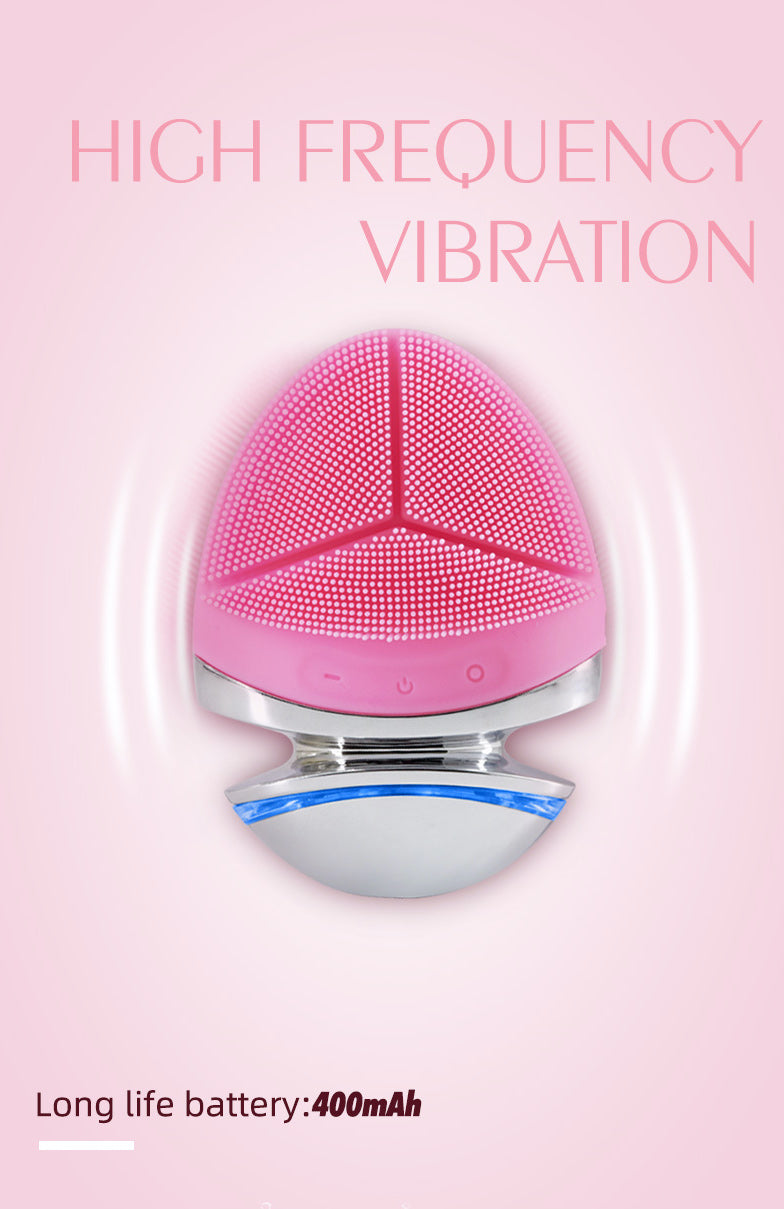 FACE VITAL EMS Brosse faciale en silicone à micro-courant avec fonction thermique